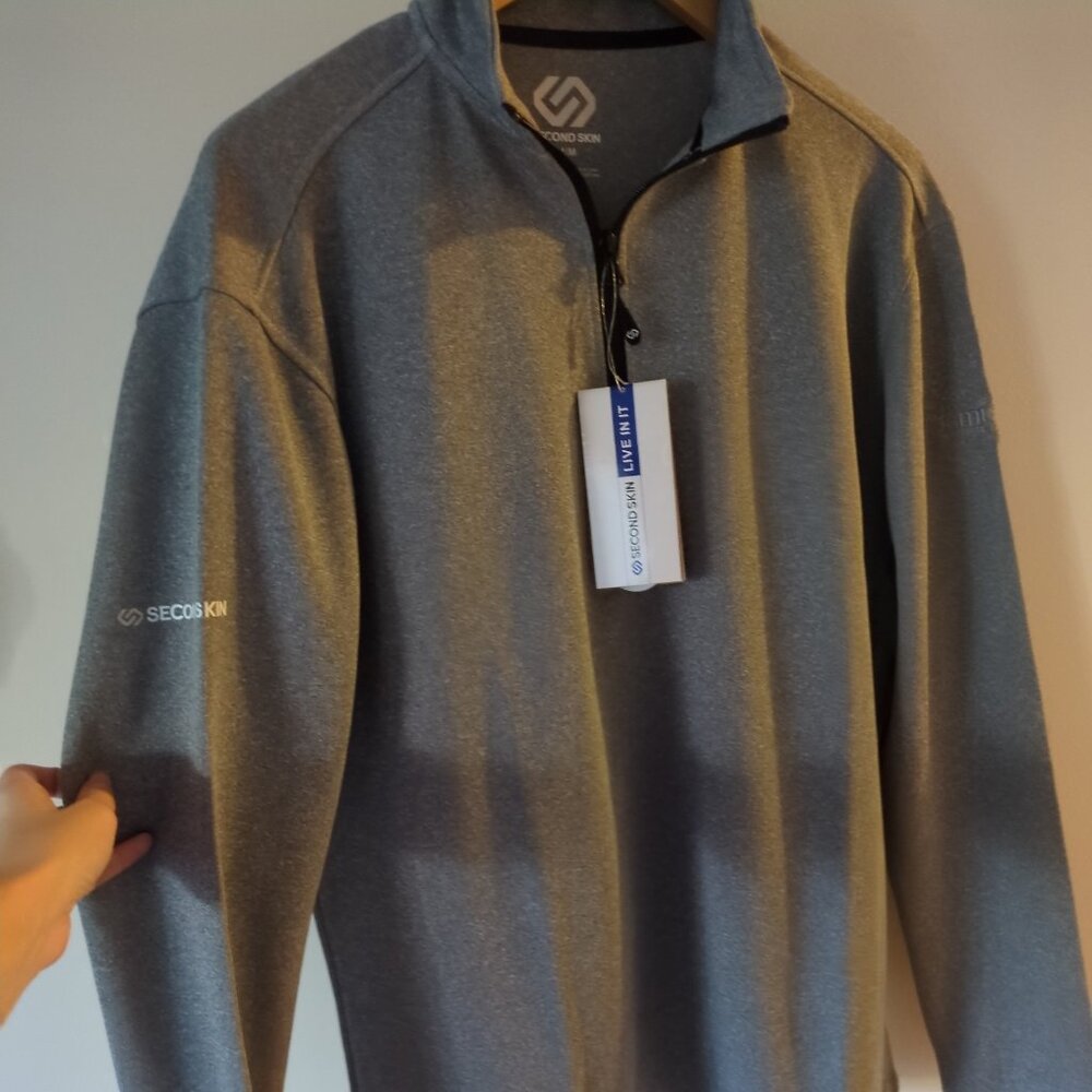 athletic quarter zip shirt mens NWT